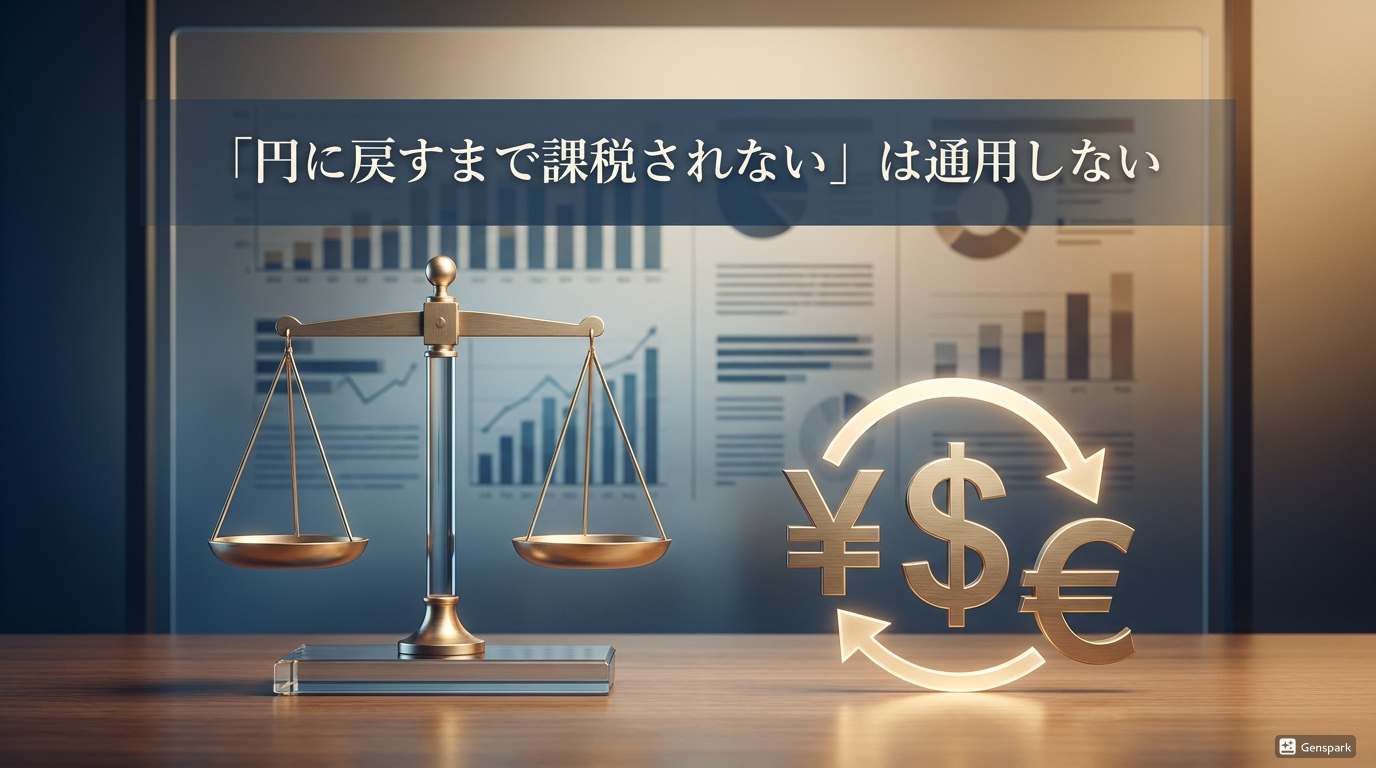 「円に戻すまで課税されない」は通用しない──外貨間取引の為替差益課税、最高裁判決が投げかける教訓