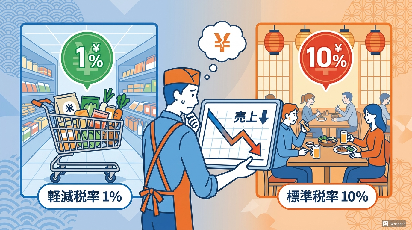 飲食料品の消費税減税、その裏で飲食店経営者が直面する”見えない不公平”